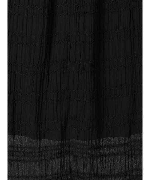 Te chichi TERRASSE(テチチテラス)の「シャーリングナロースカート(スカート・レディース・グリーン/ブラック/オフホワイト・F)」の8枚目の写真