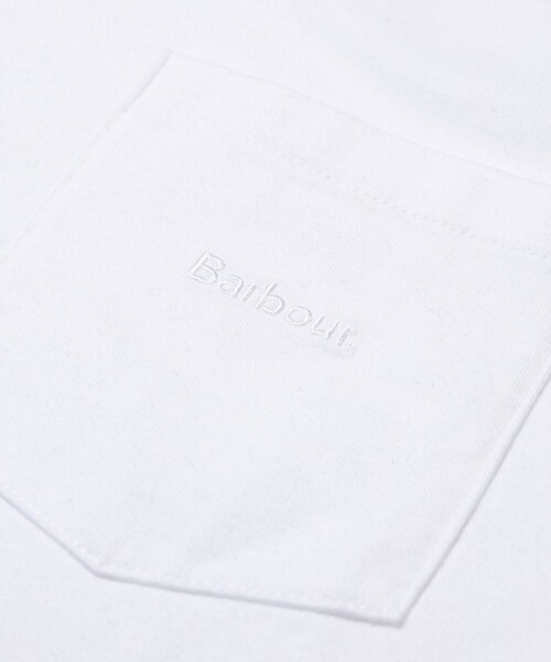 Barbour（バブアー）の「Barbour/バブアー 別注 ポケット 刺繍 Tee（Tシャツ/カットソー・メンズ・グリーン/ホワイト/ブラック・40/38/42）」の21枚目の写真