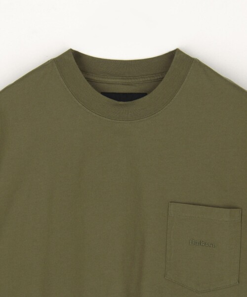 Barbour（バブアー）の「Barbour/バブアー 別注 ポケット 刺繍 Tee（Tシャツ/カットソー・メンズ・グリーン/ホワイト/ブラック・40/38/42）」の9枚目の写真
