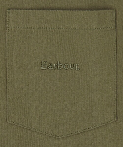 Barbour（バブアー）の「Barbour/バブアー 別注 ポケット 刺繍 Tee（Tシャツ/カットソー・メンズ・グリーン/ホワイト/ブラック・40/38/42）」の8枚目の写真