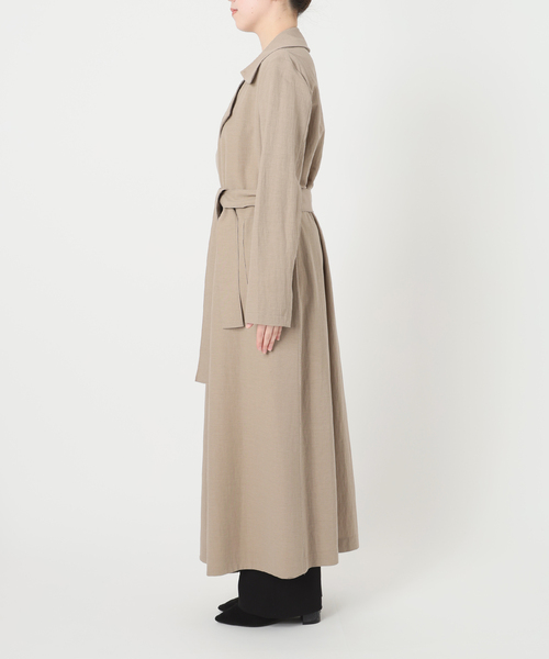 HARRIS WHARF LONDON(ハリスワーフロンドン)の「HARRIS WHARF LONDON ハリス・ワーフ・ロンドン Woman Long Trench(トレンチコート・レディース・ベージュ・SMALL)」の15枚目の写真