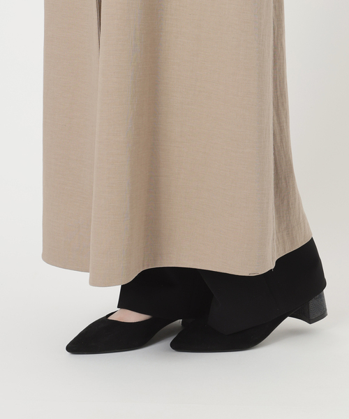 HARRIS WHARF LONDON(ハリスワーフロンドン)の「HARRIS WHARF LONDON ハリス・ワーフ・ロンドン Woman Long Trench(トレンチコート・レディース・ベージュ・SMALL)」の8枚目の写真