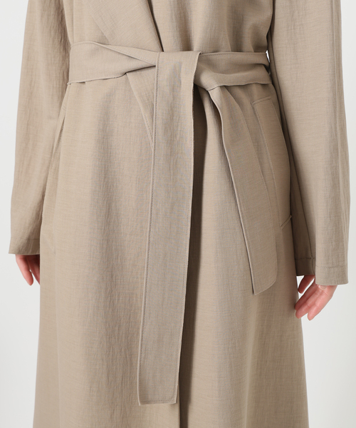 HARRIS WHARF LONDON(ハリスワーフロンドン)の「HARRIS WHARF LONDON ハリス・ワーフ・ロンドン Woman Long Trench(トレンチコート・レディース・ベージュ・SMALL)」の10枚目の写真