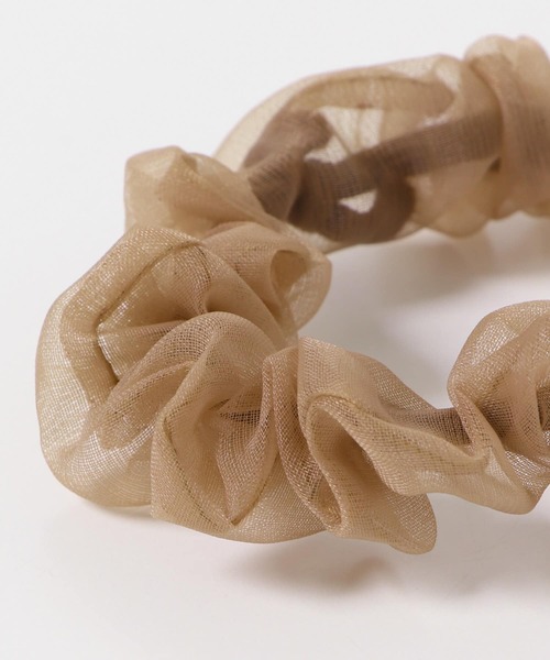 URBAN RESEARCH Sonny Label（アーバンリサーチサニーレーベル）の「チュールミニシュシュ（ヘアゴム・レディース・ベージュ/ブラック・ONE）」の8枚目の写真