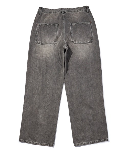 Noen(ノエン)の「ウォッシュドダブルニーデニムパンツ(デニムパンツ・メンズ・ブラック・MEDIUM/LARGE)」の7枚目の写真