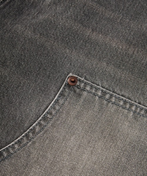 Noen(ノエン)の「ウォッシュドダブルニーデニムパンツ(デニムパンツ・メンズ・ブラック・MEDIUM/LARGE)」の9枚目の写真