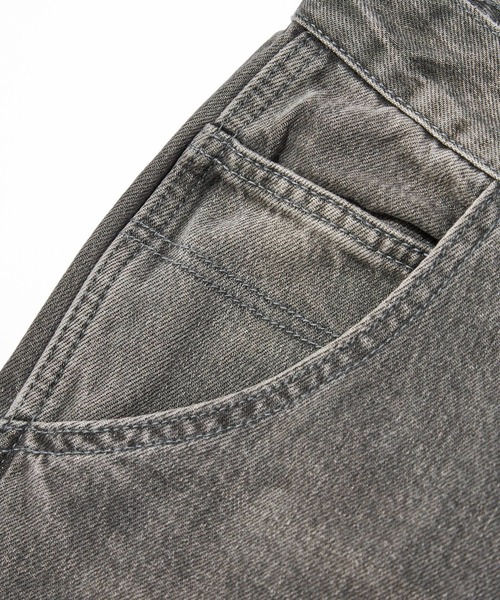 Noen(ノエン)の「ウォッシュドダブルニーデニムパンツ(デニムパンツ・メンズ・ブラック・MEDIUM/LARGE)」の10枚目の写真