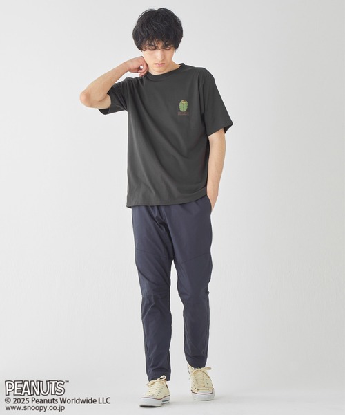 KRIFF MAYER（クリフメイヤー）の「【接触冷感・吸水速乾】スヌーピープリントT(寝袋)（Tシャツ/カットソー・メンズ・オフホワイト/ブルー/チャコール/レッド/カラフル・MEDIUM/LARGE/X-LARGE）」の22枚目の写真