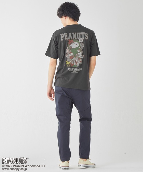 KRIFF MAYER（クリフメイヤー）の「【接触冷感・吸水速乾】スヌーピープリントT(寝袋)（Tシャツ/カットソー・メンズ・オフホワイト/ブルー/チャコール/レッド/カラフル・MEDIUM/LARGE/X-LARGE）」の21枚目の写真