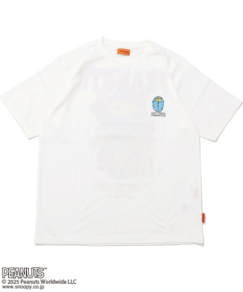 KRIFF MAYER（クリフメイヤー）の「【接触冷感・吸水速乾】スヌーピープリントT(寝袋)（Tシャツ/カットソー・メンズ・オフホワイト/ブルー/チャコール/レッド/カラフル・MEDIUM/LARGE/X-LARGE）」の8枚目の写真