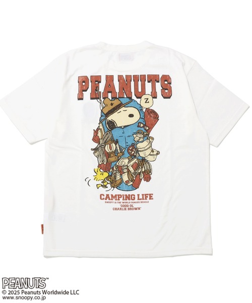 KRIFF MAYER（クリフメイヤー）の「【接触冷感・吸水速乾】スヌーピープリントT(寝袋)（Tシャツ/カットソー・メンズ・オフホワイト/ブルー/チャコール/レッド/カラフル・MEDIUM/LARGE/X-LARGE）」の9枚目の写真