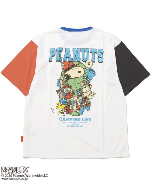 KRIFF MAYER（クリフメイヤー）の「【接触冷感・吸水速乾】スヌーピープリントT(寝袋)（Tシャツ/カットソー・メンズ・オフホワイト/ブルー/チャコール/レッド/カラフル・MEDIUM/LARGE/X-LARGE）」の16枚目の写真