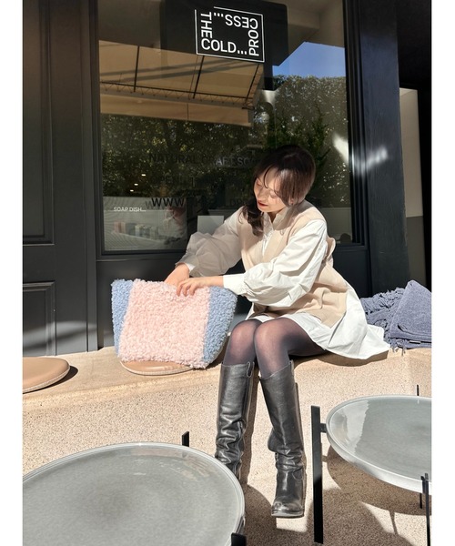 SOLA(ソラ)の「プードルグレースフラッフィートート/【仕切り付き&軽量大容量トート】(トートバッグ・レディース・スモークピンク/グリーン・FREE)」の14枚目の写真