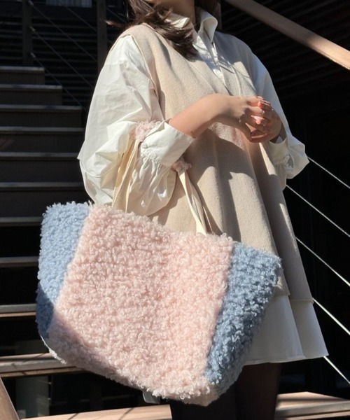   スエード フリッジ トートバッグ ショルダーバッグ SETUP7｜FREDRIK PACKERS/【別注】STAND UP TOTE / 2WAY
