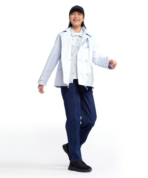 AIGLE(エーグル)の「バードプリント エンブロイダー ピマコットン ロングスリーブシャツ(シャツ/ブラウス・レディース・パープル/ライトブルー・36/34/40/38)」の3枚目の写真