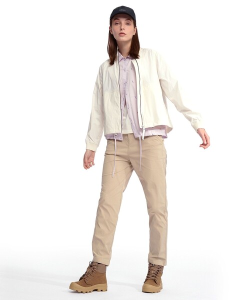 AIGLE(エーグル)の「バードプリント エンブロイダー ピマコットン ロングスリーブシャツ(シャツ/ブラウス・レディース・パープル/ライトブルー・36/34/40/38)」の6枚目の写真