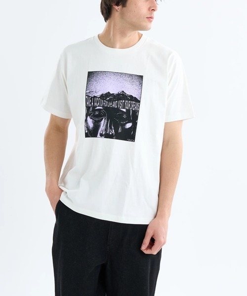 RVCA(ルーカ)の「RVCA メンズ 【KENTO】 VISIT YOUR DREAM Tシャツ 【2025年春夏モデル】/ルーカフロントプリント半袖Tシャツ(Tシャツ/カットソー・メンズ・ブラック/オフホワイト・SMALL/MEDIUM/LARGE/X-LARGE)」の13枚目の写真