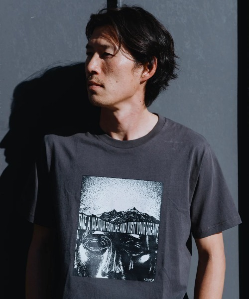 RVCA(ルーカ)の「RVCA メンズ 【KENTO】 VISIT YOUR DREAM Tシャツ 【2025年春夏モデル】/ルーカフロントプリント半袖Tシャツ(Tシャツ/カットソー・メンズ・ブラック/オフホワイト・SMALL/MEDIUM/LARGE/X-LARGE)」の17枚目の写真