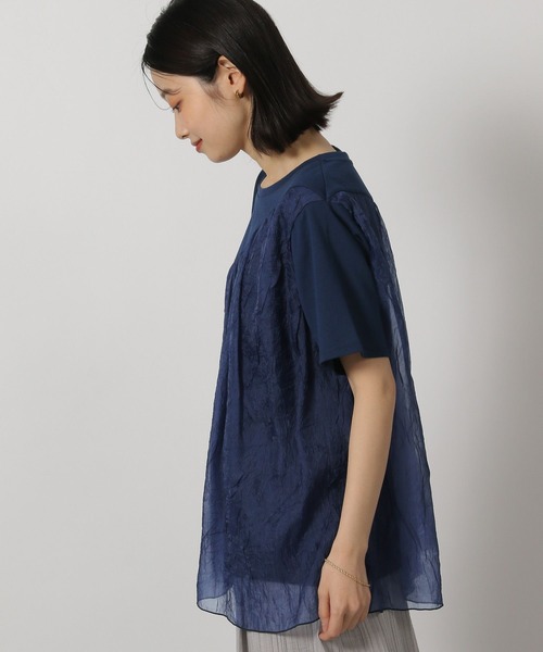 LAKOLE（ラコレ）の「アシメドッキングT / 328667（Tシャツ/カットソー・レディース・オフホワイト/ネイビー/ブラック・FREE）」の22枚目の写真