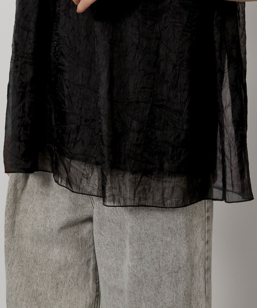 LAKOLE（ラコレ）の「アシメドッキングT / 328667（Tシャツ/カットソー・レディース・オフホワイト/ネイビー/ブラック・FREE）」の15枚目の写真