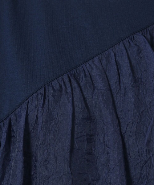 LAKOLE（ラコレ）の「アシメドッキングT / 328667（Tシャツ/カットソー・レディース・オフホワイト/ネイビー/ブラック・FREE）」の11枚目の写真