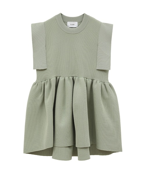 CLANE（クラネ）の「【CLANE/クラネ】SQUARE SELEEVE GATHER KNIT TOPS