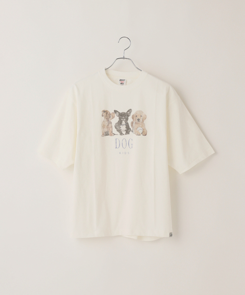 セール】ドッグ・キャット柄 アソートクルーネックTシャツ（T