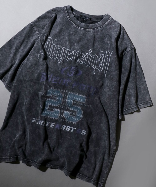 SITRY(シトリー)の「2026SS新柄 Chemical Wash Graphic Logo T-Shirt/グランジ ケミカル加工 ヴィンテージライク オーバーサイズ ゲームシャツ 半袖Tシャツ レディース メンズ(Tシャツ/カットソー・メンズ・ブラック系その他/ブラック系その他2/ブラック系その他3/ブラック系その他4/ブラウン系その他/ピンク系その他/ブラウン系その他2/ブラック系その他5/グレー系その他・M/L)」の3枚目の写真