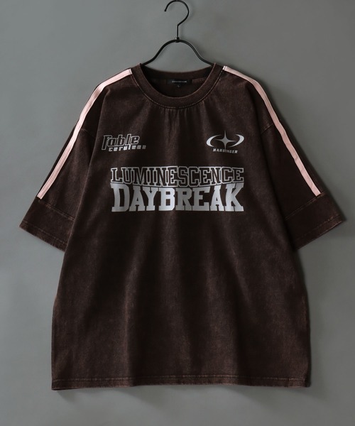 SITRY(シトリー)の「2026SS新柄 Chemical Wash Graphic Logo T-Shirt/グランジ ケミカル加工 ヴィンテージライク オーバーサイズ ゲームシャツ 半袖Tシャツ レディース メンズ(Tシャツ/カットソー・メンズ・ブラック系その他/ブラック系その他2/ブラック系その他3/ブラック系その他4/ブラウン系その他/ピンク系その他/ブラウン系その他2/ブラック系その他5/グレー系その他・M/L)」の17枚目の写真