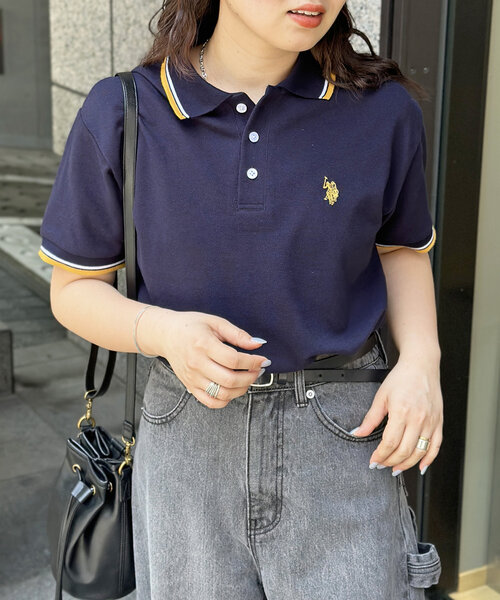 【国内発関税無】PATOU パトゥ Jpモノグラム刺繍 ポロシャツ Patou | ピケ オーガニックコットン Jpモノグラム刺繍 ポロシャツ