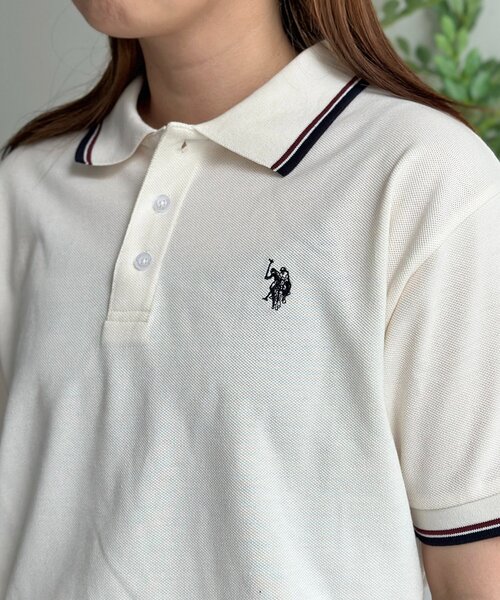 CPCM(シーピーシーエム)の「【U.S. POLO ASSN.】1ポイント刺繍ポロシャツ(ポロシャツ・レディース・グリーン/ネイビー/ベージュ/ブラック/ブラウン/チャコールグレー/アイボリー・SMALL/MEDIUM/LARGE/X-LARGE)」の21枚目の写真