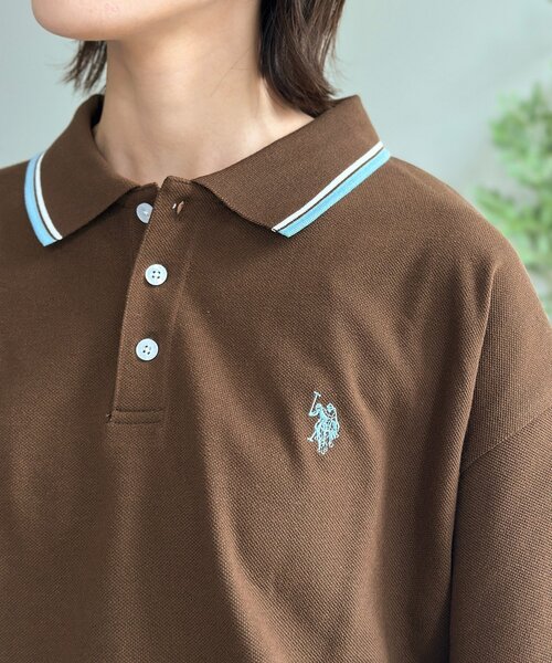 CPCM(シーピーシーエム)の「【U.S. POLO ASSN.】1ポイント刺繍ポロシャツ(ポロシャツ・レディース・グリーン/ネイビー/ベージュ/ブラック/ブラウン/チャコールグレー/アイボリー・SMALL/MEDIUM/LARGE/X-LARGE)」の16枚目の写真