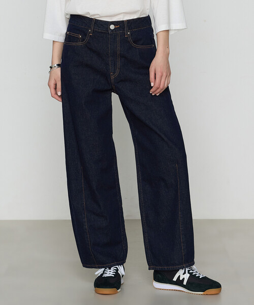 COMME CA（コムサ）の「8.9ozデニム カービーデニム（デニムパンツ・レディース・インディゴブルー/ブルー・11号/9号/7号）」の6枚目の写真