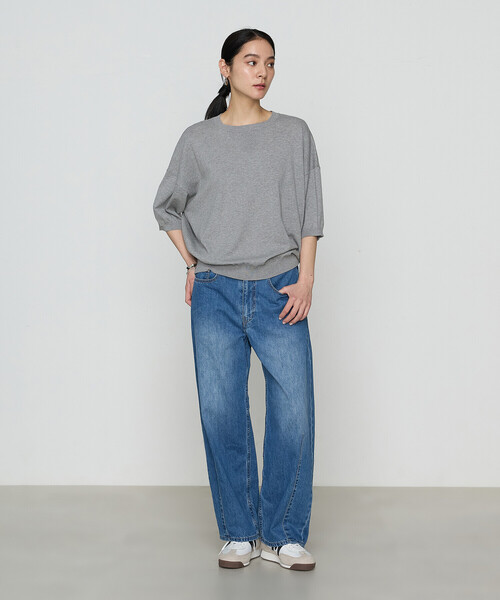 COMME CA（コムサ）の「8.9ozデニム カービーデニム（デニムパンツ・レディース・インディゴブルー/ブルー・11号/9号/7号）」の9枚目の写真