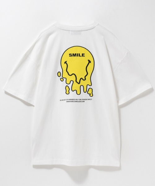 セール】SMILEY FACE ワッペンTシャツ【ユニセックス】（Tシャツ