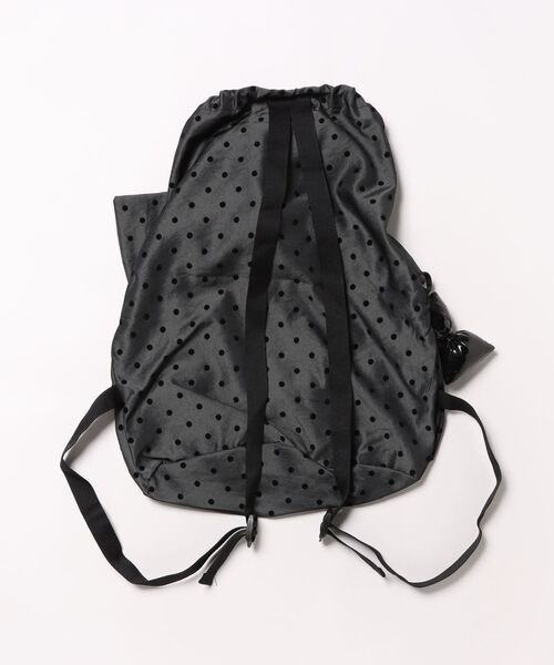 Never mind the XU / Chikashitsu+（ネバーマインド ザ エックスユー / チカシツプラス）の「【nmtc+】dot pattern backpack / 【エヌエムティーシープラス】ドットプリントバッグパック（バックパック/リュック・レディース・ネイビー/チャコール・ONE SIZE）」の19枚目の写真