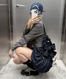 Never mind the XU / Chikashitsu+ | 【nmtc+】dot pattern backpack / 【エヌエムティーシープラス】ドットプリントバッグパック(バックパック/リュック)