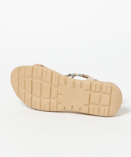 BAYFLOW（ベイフロー）の「[ゴムストラップでさっと着脱]エスニックロープサンダル（サンダル・レディース・ゴールド/ブラック・MEDIUM/LARGE）」の8枚目の写真