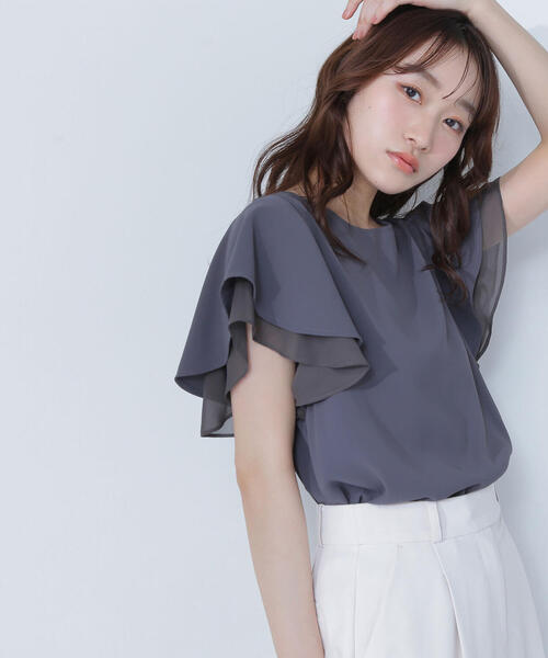 ブラウス シャツ シアー レイヤードブラウス レディース ITEMS URBANRESEARCH ブラウス シャツ シアーチェックレイヤード