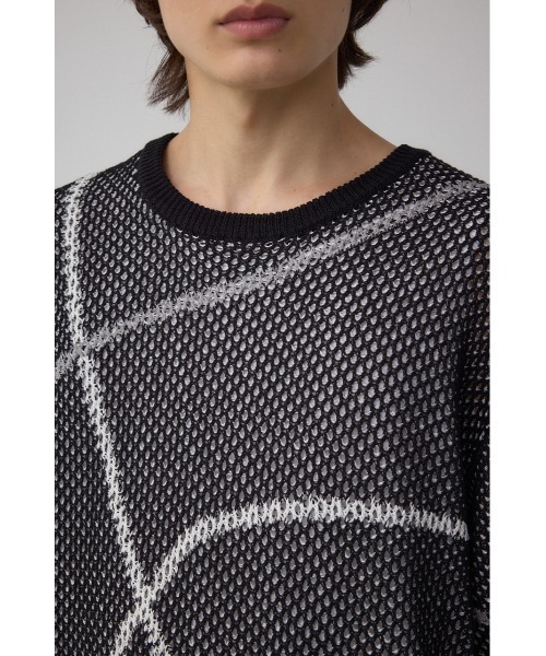 AZUL by moussy（アズールバイマウジー）の「ライン柄クルーネック半袖ニット（ニット/セーター・メンズ・ホワイト系その他/ブルー系その他/ブラック系その他・MEDIUM/LARGE）」の19枚目の写真