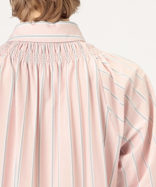 MACPHEE（マカフィー）の「ハイゲージストライプ シャツワンピース（シャツワンピース・レディース・ピンク系その他/ライトブルー・36）」の11枚目の写真