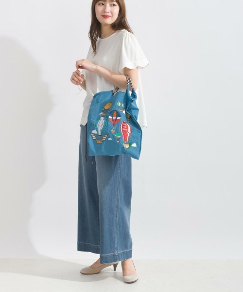 Ball&Chain（ボールアンドチェーン）の「[Ball&Chain]shopping bag-BALLOONS(M)（エコバッグ/サブバッグ・レディース・ターコイズブルー/ピンク/グレー・FREE）」の14枚目の写真