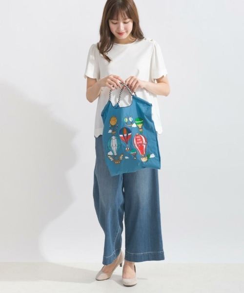 Ball&Chain（ボールアンドチェーン）の「[Ball&Chain]shopping bag-BALLOONS(M)（エコバッグ/サブバッグ・レディース・ターコイズブルー/ピンク/グレー・FREE）」の16枚目の写真