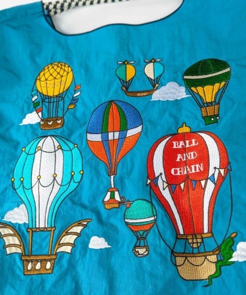 Ball&Chain（ボールアンドチェーン）の「[Ball&Chain]shopping bag-BALLOONS(M)（エコバッグ/サブバッグ・レディース・ターコイズブルー/ピンク/グレー・FREE）」の9枚目の写真