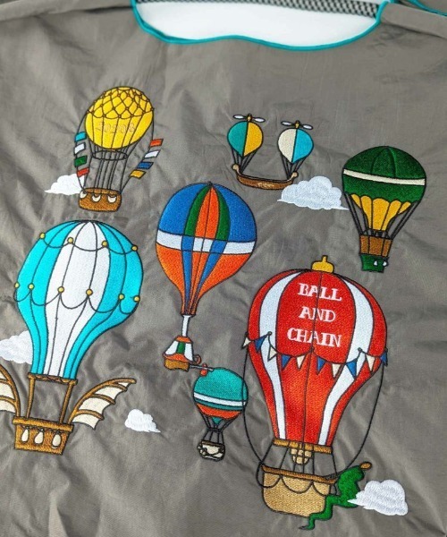 Ball&Chain（ボールアンドチェーン）の「[Ball&Chain]shopping bag-BALLOONS(M)（エコバッグ/サブバッグ・レディース・ターコイズブルー/ピンク/グレー・FREE）」の12枚目の写真
