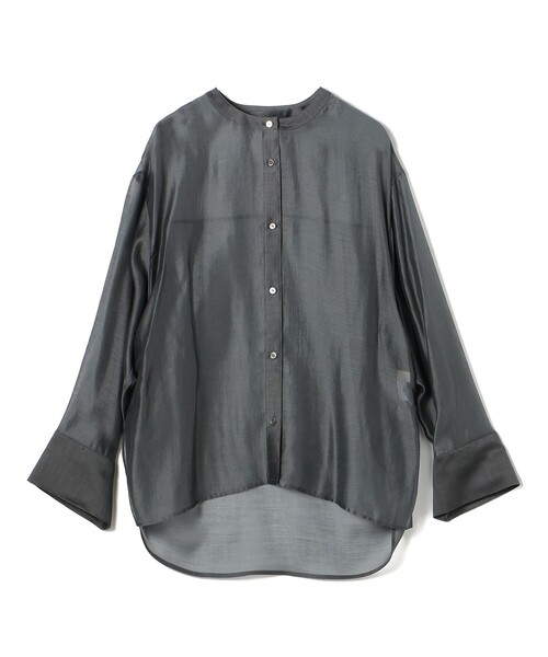 BALLSEY（ボールジィ）の「セルロースポリエステルオーガンジー サイドギャザーシャツ（シャツ/ブラウス・レディース・ブルー/チャコールグレー/ライトブルー・36）」の14枚目の写真