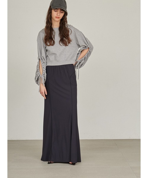 styling/(スタイリング)の「【S/S(エスバイエス)】<ウォッシャブル・UVカット>ロングスカート(スカート・レディース・ブラック/カーキ・0/1)」の3枚目の写真