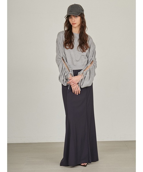 styling/(スタイリング)の「【S/S(エスバイエス)】<ウォッシャブル・UVカット>ロングスカート(スカート・レディース・ブラック/カーキ・0/1)」の4枚目の写真