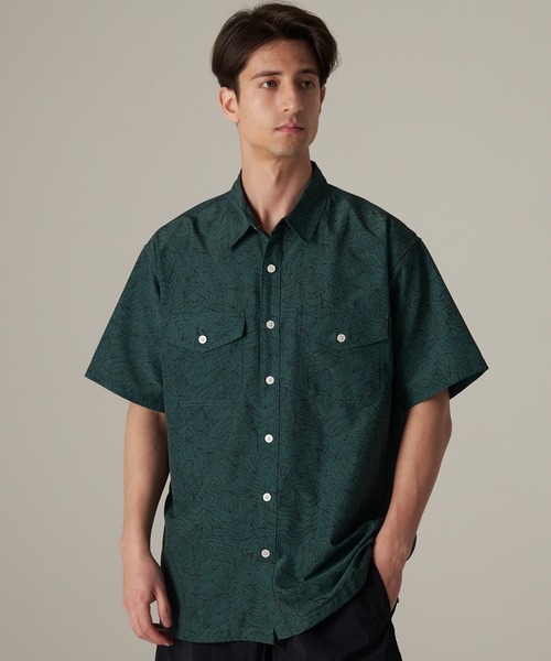 Eddie Bauer（エディーバウアー）の「マウンテン 半袖 シャツ（シャツ/ブラウス・メンズ・アイボリー/ダークオリーブ/オレンジ/ダークカーキ/パープル・M/L/XL/XXL/S）」の3枚目の写真