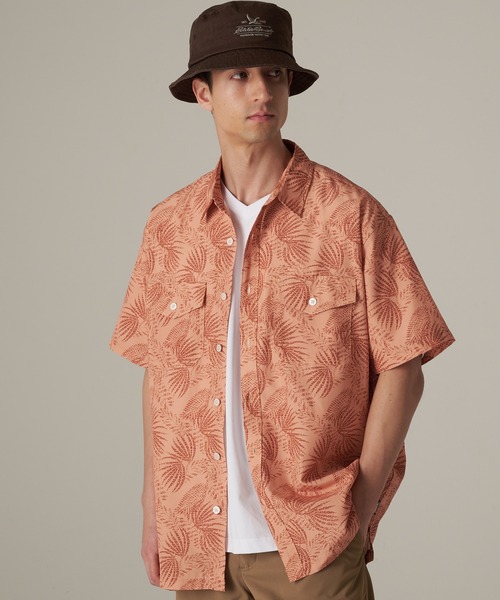 Eddie Bauer（エディーバウアー）の「マウンテン 半袖 シャツ（シャツ/ブラウス・メンズ・アイボリー/ダークオリーブ/オレンジ/ダークカーキ/パープル・M/L/XL/XXL/S）」の5枚目の写真